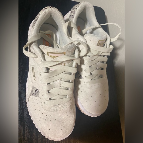 Used Good condition Puma womens Cali Suede Snake Platform Sneakers size 8.5 - Picture 13 of 15